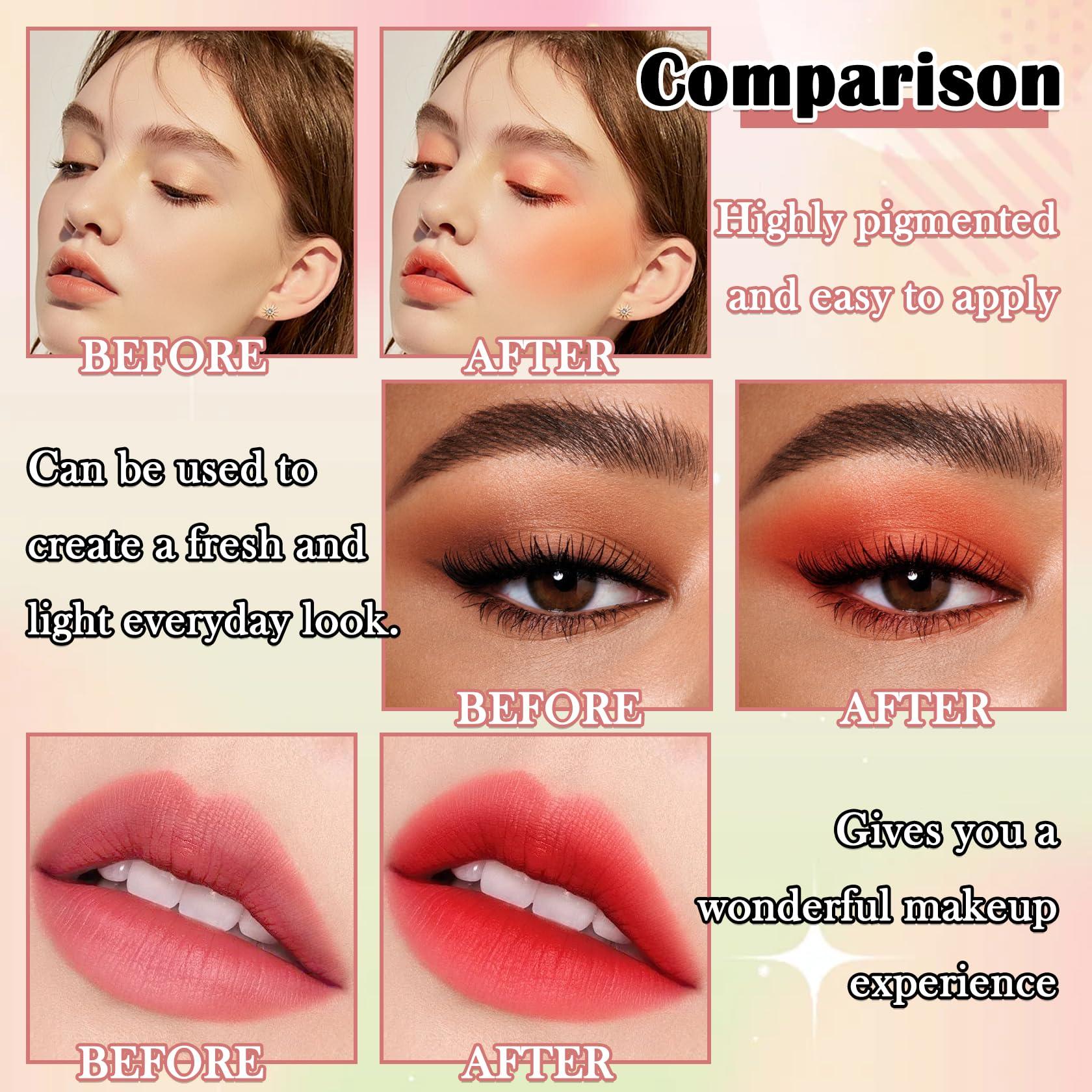 XMXueMei Pink Blush Stick,Lightweight Cream Blush Stick Long Lasting Waterproof Multi Use Makeup Blush Stick for Lips & Cheeks & Face,Waterproof Moisturizing Face Blush for All Skin Tones