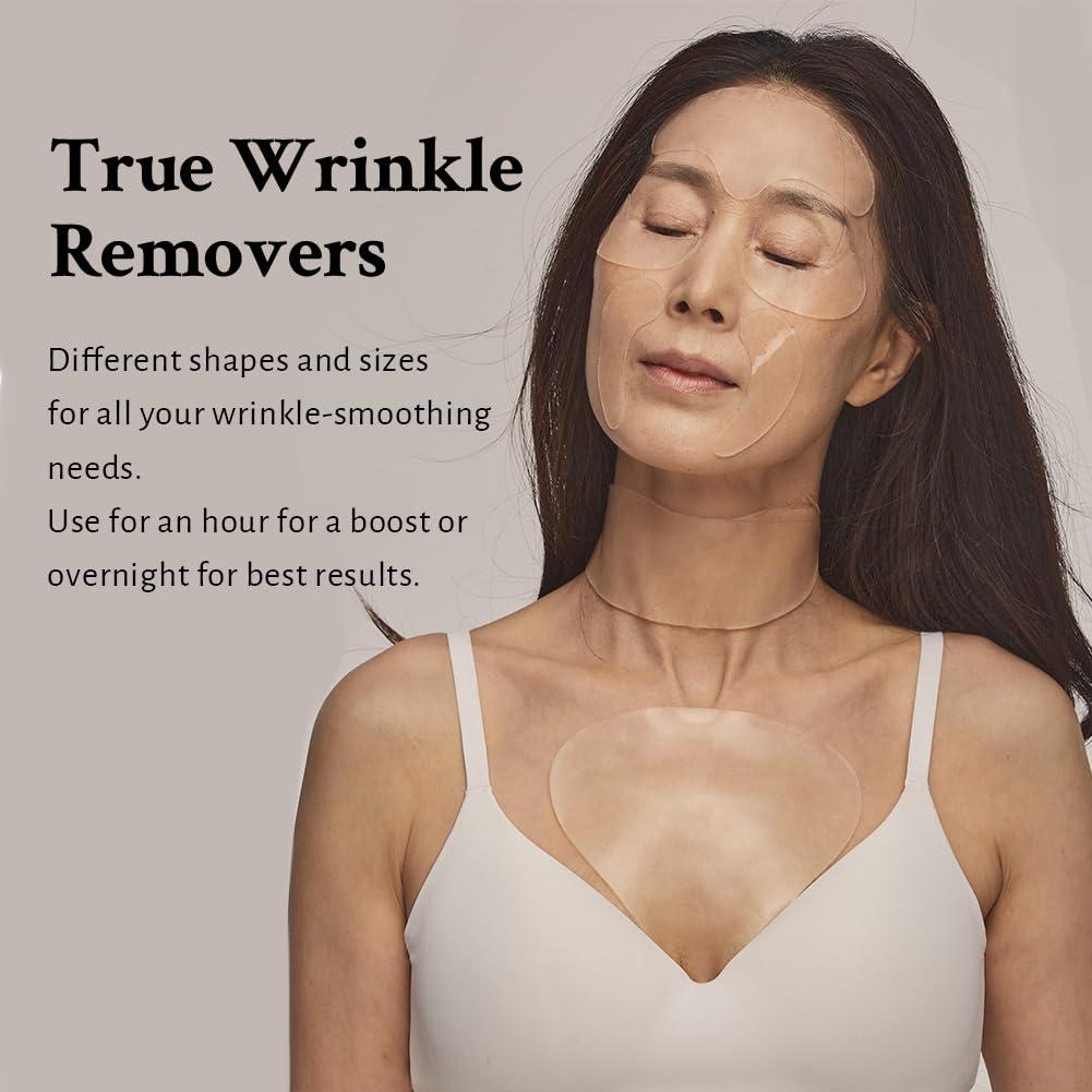 OIA OIA Anti Wrinkle Patches 2.0 All-in-One | Face, Neck, & Chest Wrinkles | Made with 100% Medical Grade Silicon | Advanced Wrinkle Care with Clear Reusable Pads | Overnight Wrinkle Smoothing
