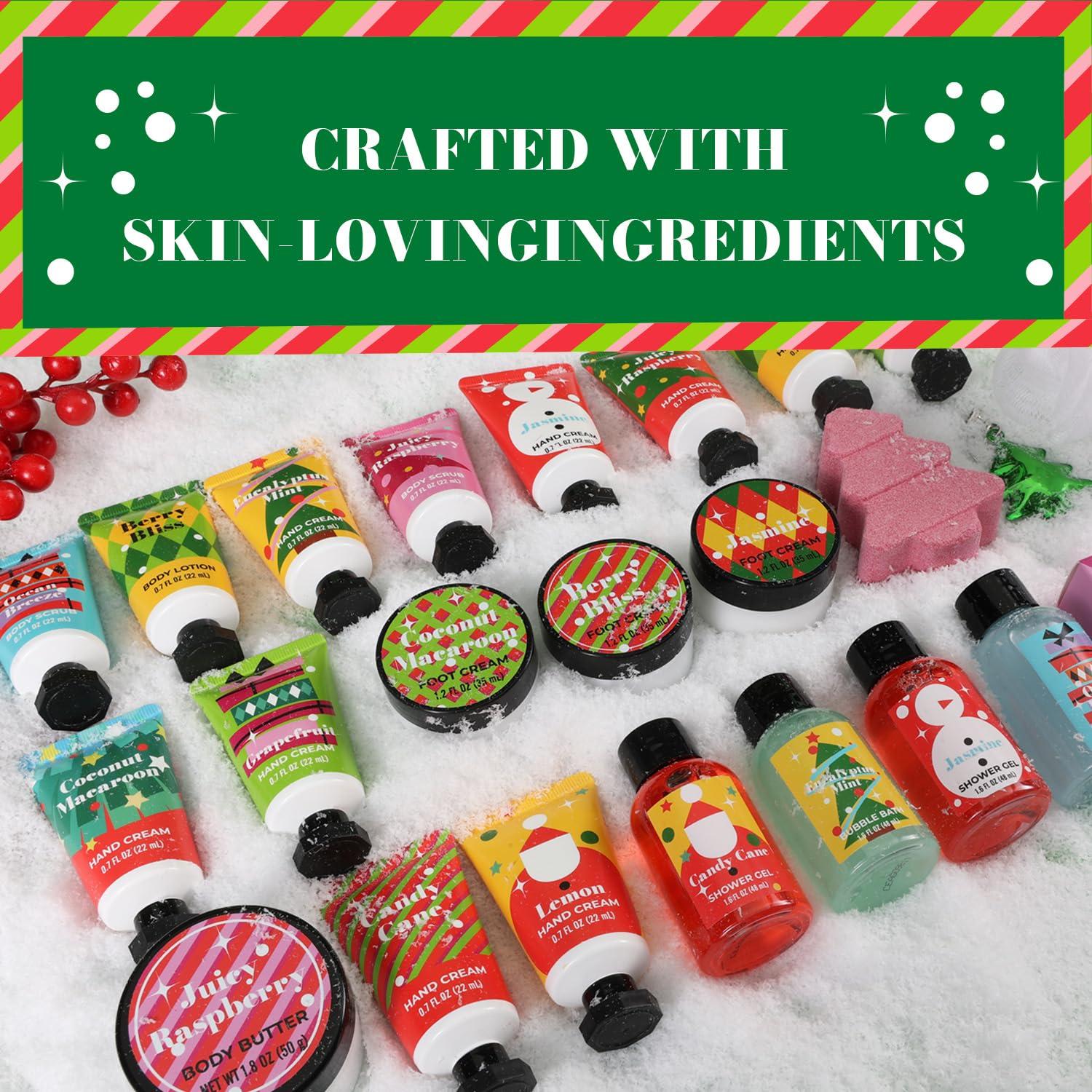 BODY & EARTH # LOVE BODY & EARTH # LOVE Hand Cream Gift Sets-24 Days of Beauty Advent Calendar for Women Lotion Sets Christmas Gifts for women with Hand Lotion,Body Lotion,Foot Cream,Bath Sets,etc