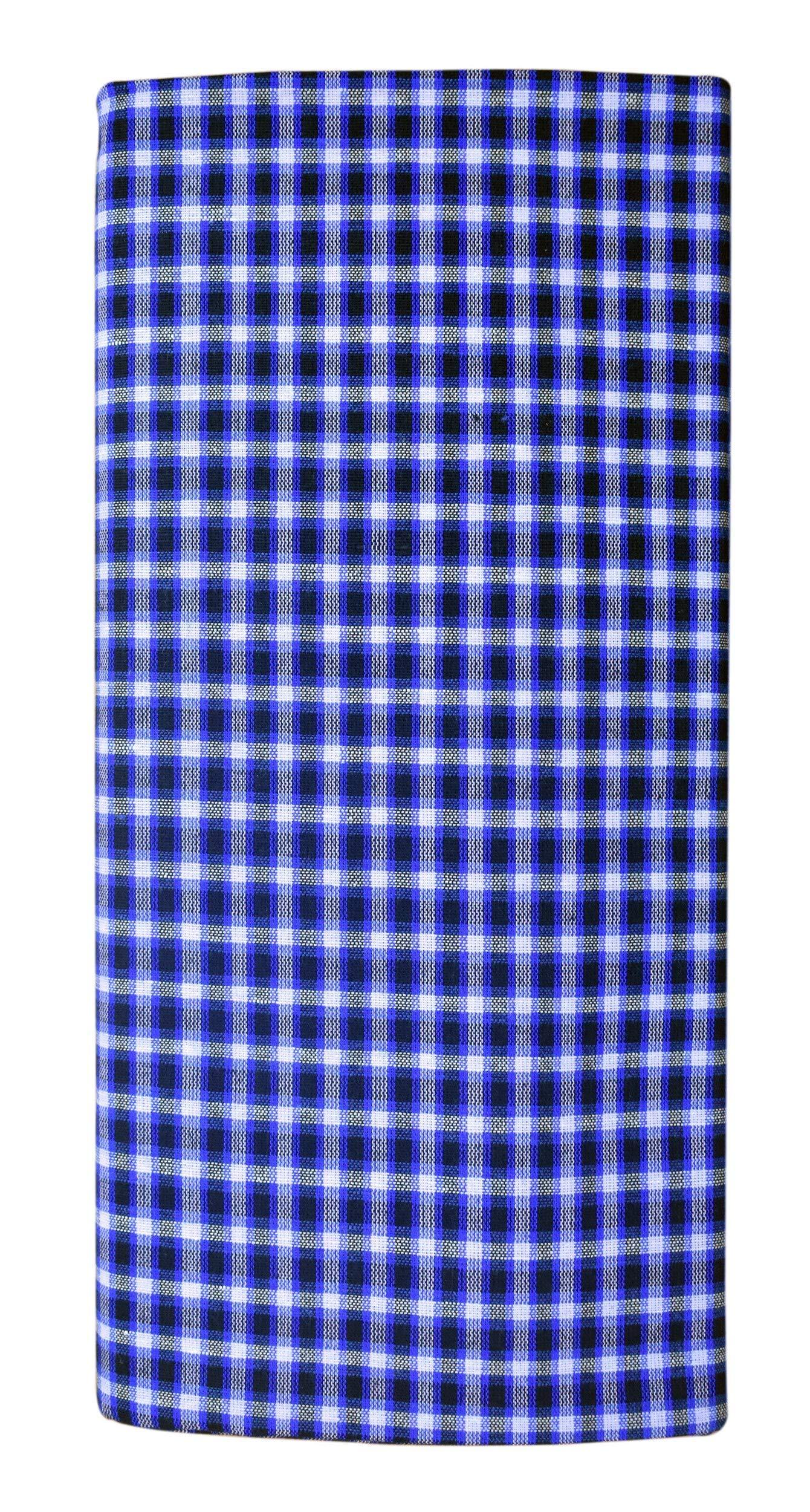 PG COUTURE PG COUTURE Stitched LUNGI // Closed LUNGI Cotton lungies for Men (Multi-Coloured Pack of 4)|| Assorted Checks_2 Meter