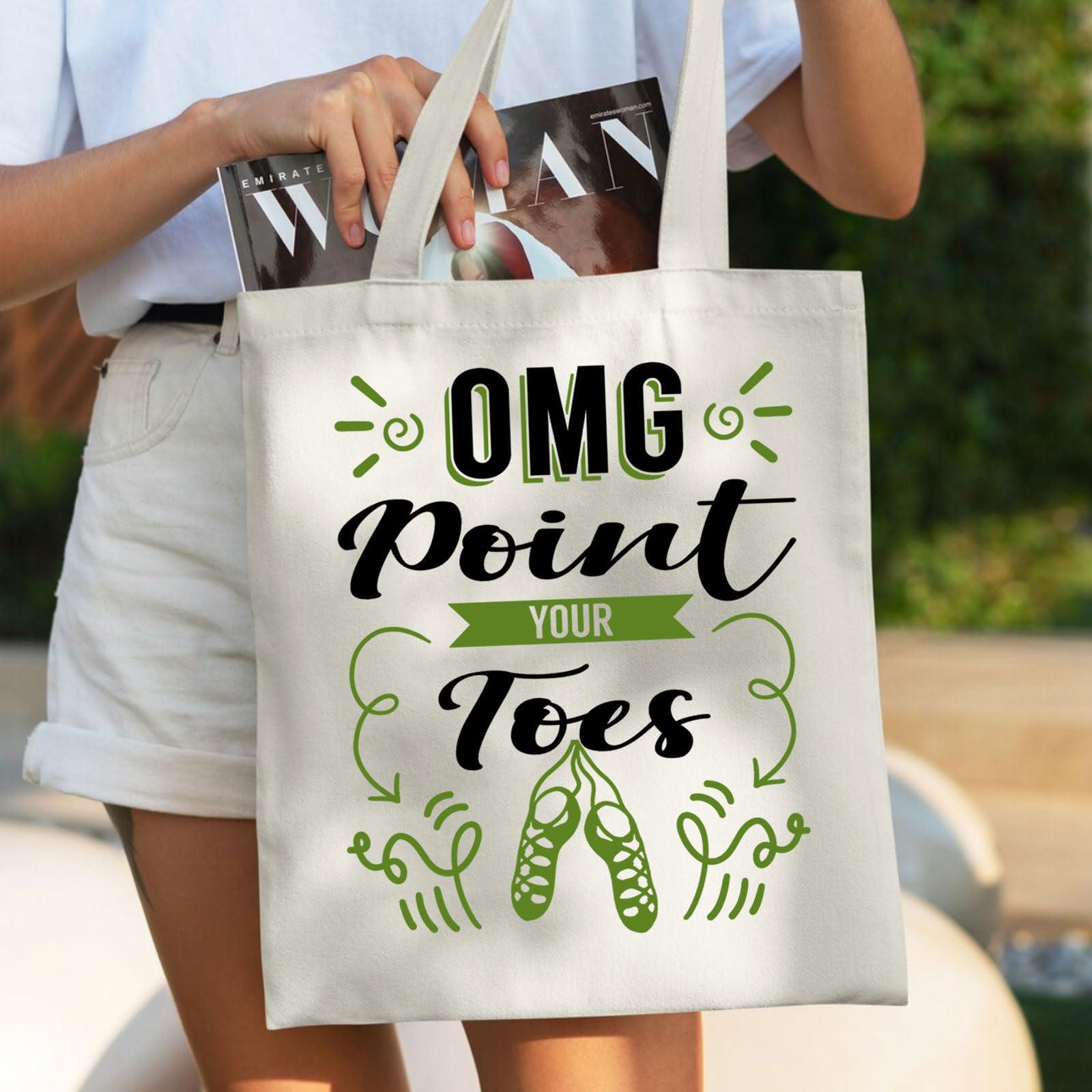 WZJHCL WZJHCL Irish Dancer Survival Kit Ceili Dance Makeup Bag Irish Stepdance Cosmetic Bag Irish Set Dance Storage Pouch Bag (Irish Toes Tote Bag)