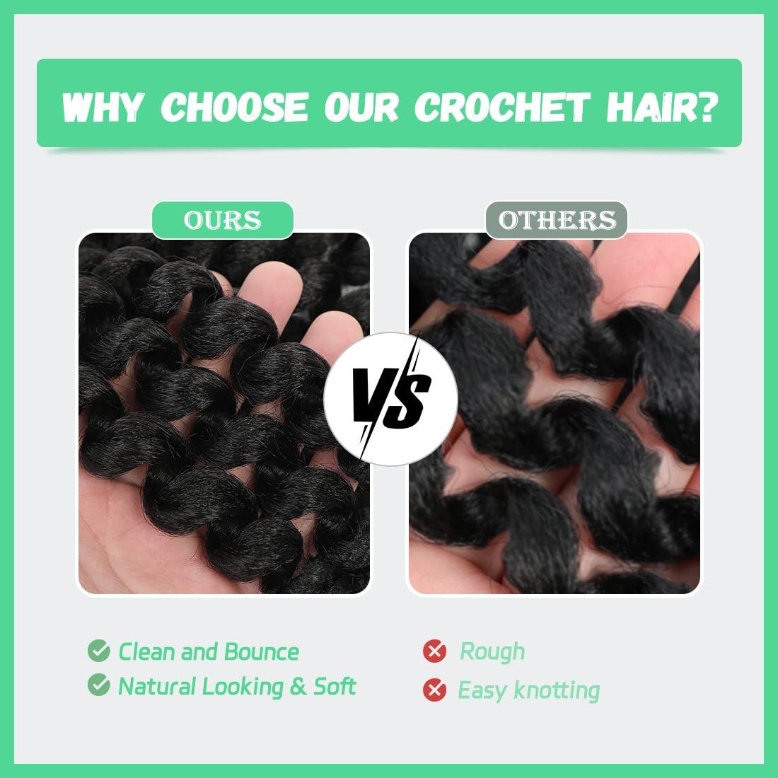 Aclovcy 8 Pack Jamaican Bounce Crochet Hair Curly Crochet Hair 8 Inch Wand Curl Crochet Hair For Black Women Jamaican Twist Braid Hair Short Crochet Curly Hair Extensions(8 Inch (Pack of 8),Tgray)