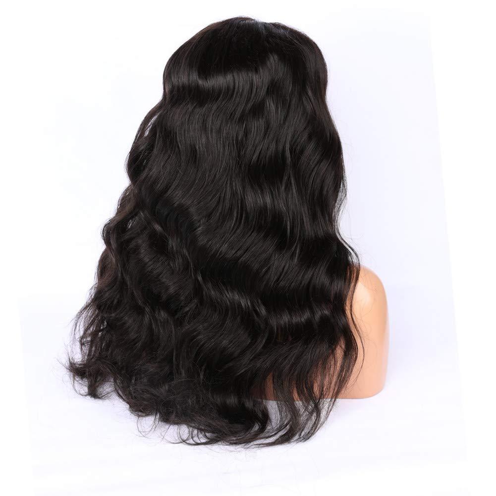 Tony beauty hair Tony Beauty Hair Natural Black Body Wave Full Lace Human Hair Wigs For Black Women Virgin Brazilian Hair Wavy Full Lace Wigs with Baby Hairs Glueless Lace Wigs 130 Density 10-26" (10" Free Part)