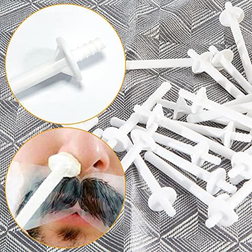 SHONDE 80 PCs Nose Wax Spatulas Plastic Nose Waxing Applicator Sticks Nose Hair Nose Waxing Strips for Nostril Nasal Cleaning Eyebrow Facial Hair Removal for Men and Women Nostril Cleaning (Pack of 80)