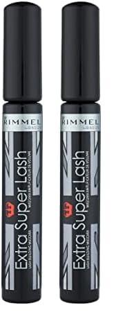 Rimmel Rimmel Extra Super Lash Mascara, Black, 0.27 Fluid Ounce (Pack of 2)