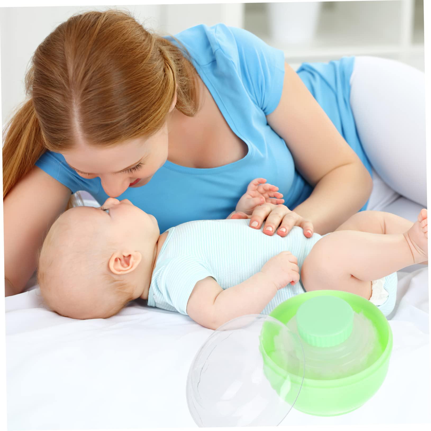 Beatifufu Beatifufu Child Powder Puff Box Set 2 Empty Containers for Dusting Pressed Powder for Summer