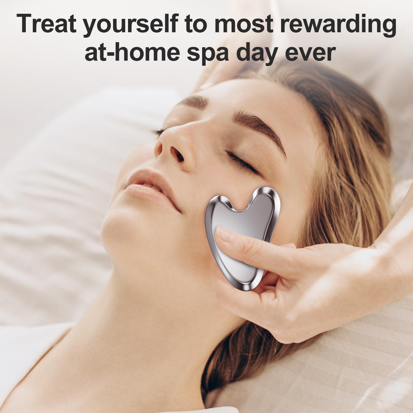 ZminRN ZminRN Terahertz Gua Sha Facial Tools Guasha Tool for Face Body Gua Sha Stone Lymphatic Drainage Massager