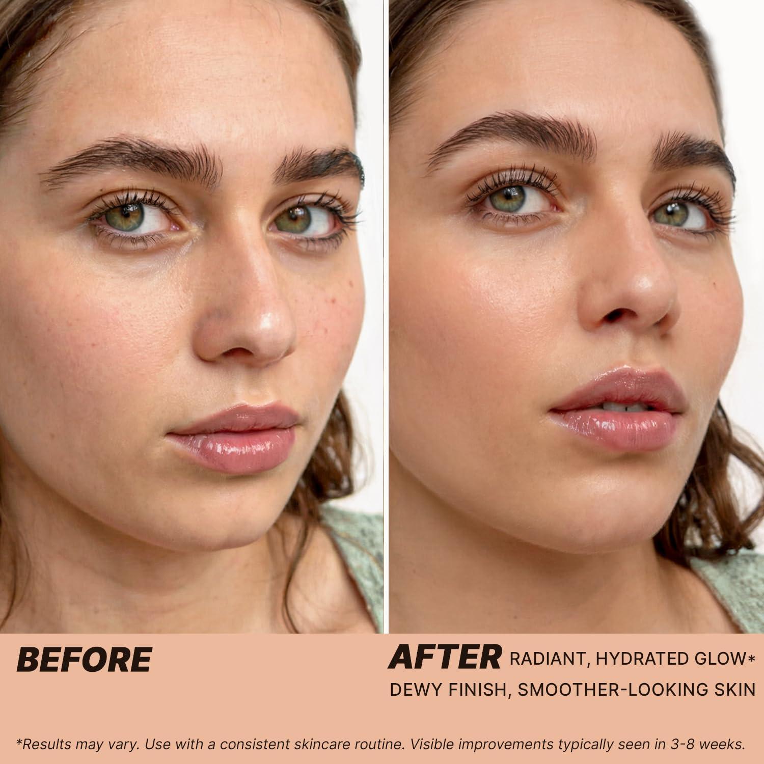 Beauty by Earth USDA Organic Face Oil USA Made with Natural Ingredients, Brightens & Smooths Fine Lines & Wrinkles, Non-comedogenic Lightweight Facial Oil for Dry & Sensitive Skin with Moringa, Jojoba & Argan Oils