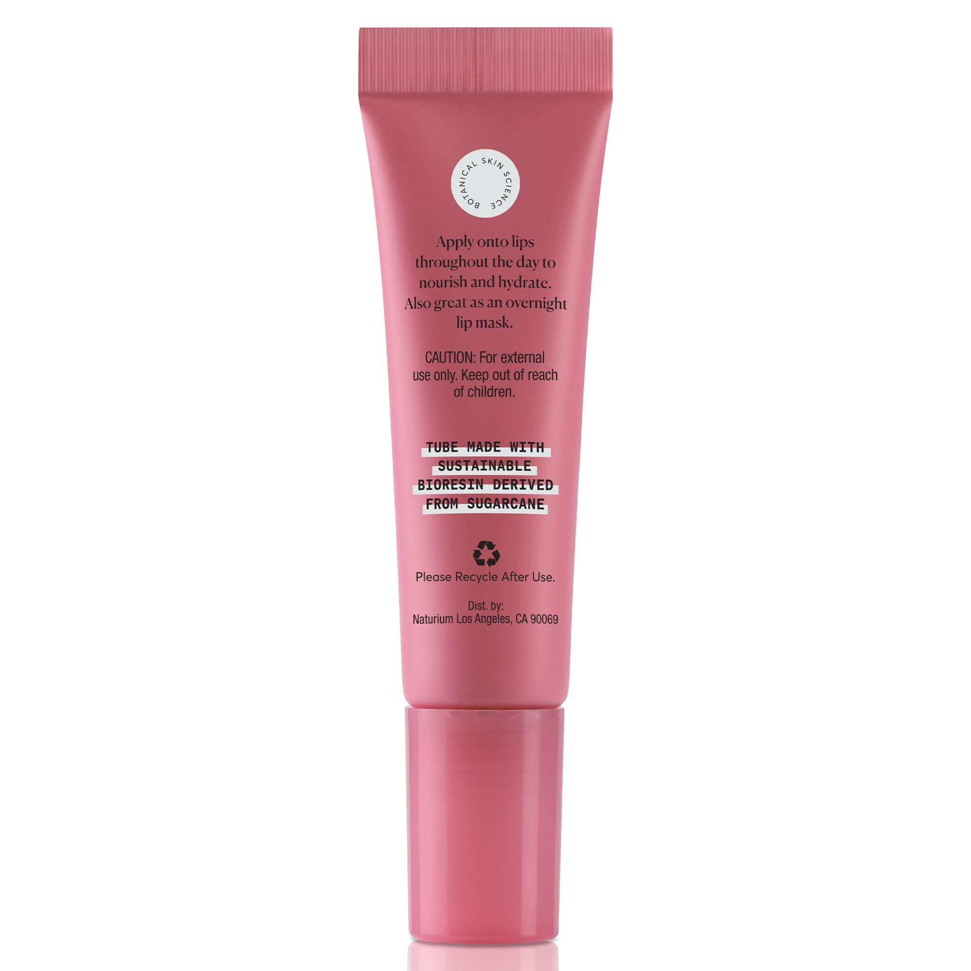 Naturium Naturium Phyto-Glow Lip Balm, Hydrating Lip Care with a Glossy Finish, 0.34 oz (Petal)