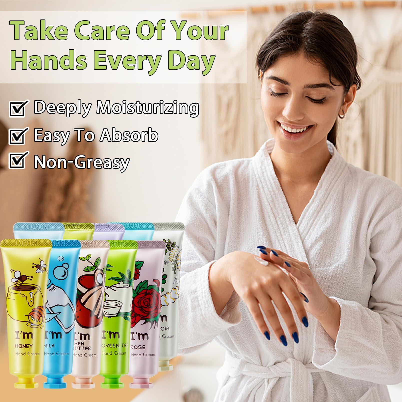 Plzrme Plzrme 20 Pack Hand Cream Gift Set,Mini Hand Lotion Travel Size in Bulk,Hand Lotion for Dry Hands,Moisturizing Hand Care Cream with Shea Butter,Hand Lotion Gift Set for Women Mother's Day