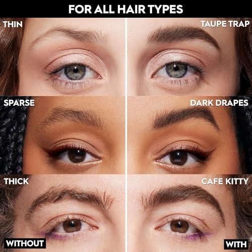 URBAN DECAY Urban Decay Big Bush Volumizing Tinted Brow Gel (Caf Kitty - Warm Medium Brown), Waterproof, Smudge-Resistant, Flake-Resistant, Buildable Brow Gel Fibers, Up to 24 HR Hold - 0.19 fl oz