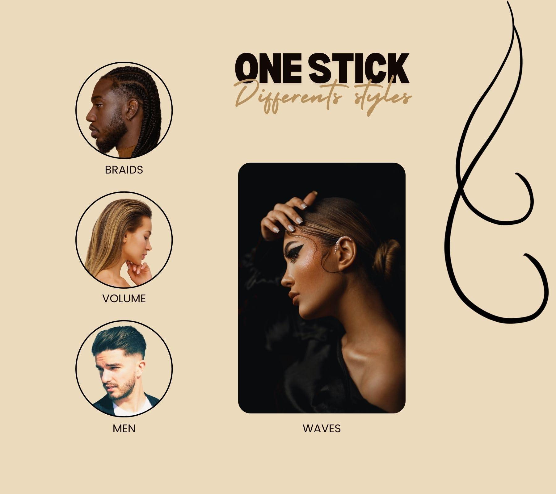 COYOSKIN COYOSKIN Hair Wax Stick - Styling Wax Stick - Long Lasting Waterproof - Hair Wax Stick for Wigs - Strong Hold Non-greasy Styling Hair Pomade Stick - For Fly away Hair, Adding volume or Defining curls