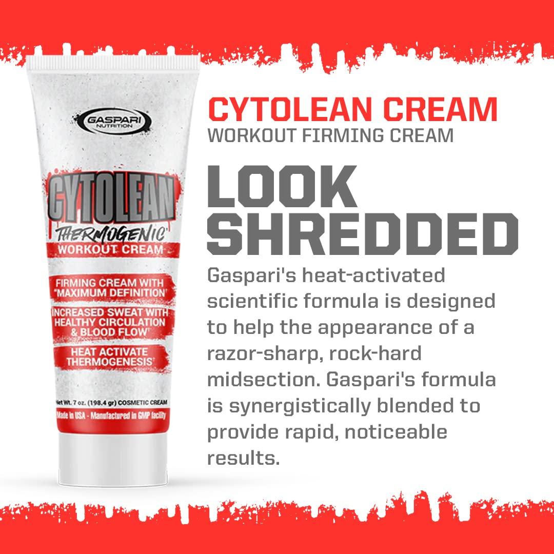 Gaspari Nutrition Gaspari Nutrition Cytolean Cream, Workout Cream, Firming Cream, Maximum Definition, Increased Circulation and Blood Flow, Heat Activated (7 Oz Cream)