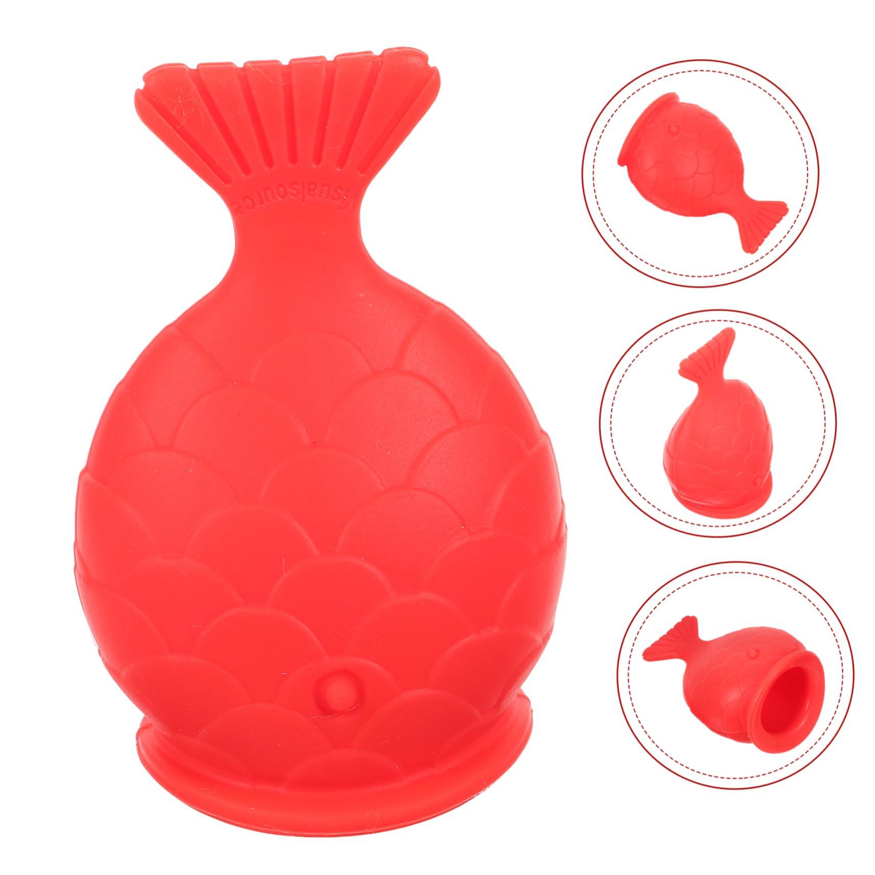 Beavorty Beavorty Silicone Fish Lip Filler (red) Tools Reusable Lip Enhancer Lip Silicone Plumper Lip Plumping Device Lip Suction Plumper Womens Lip Plumper Lip Silicone Plumping Device