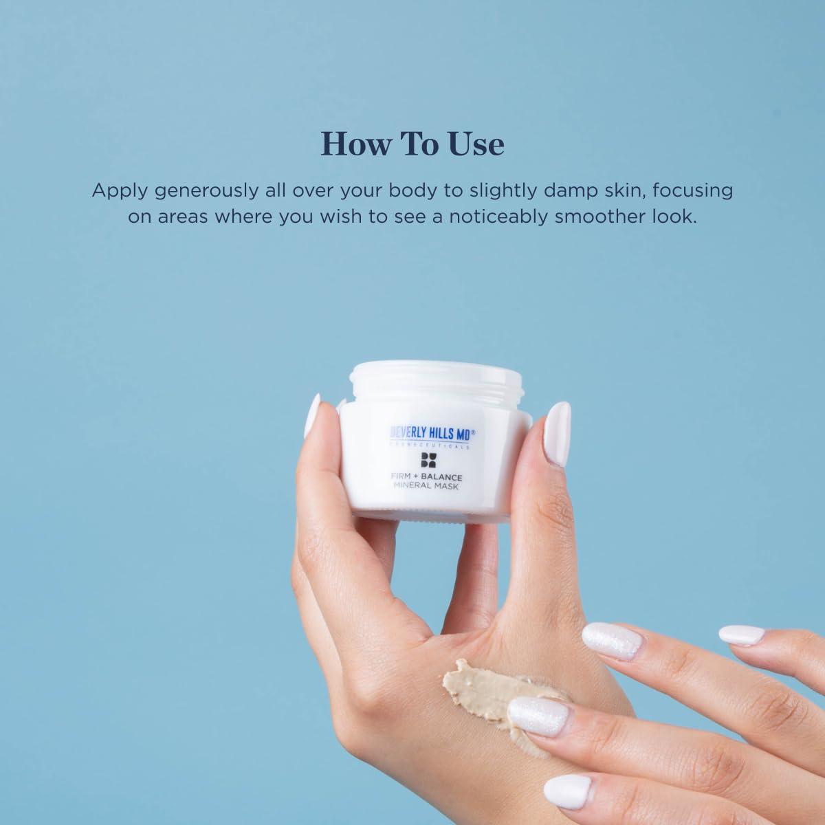 Beverly Hills MD Beverly Hills MD Firm + Balance Mineral Mask for Aging Skin- Exfoliating Clay Mask for Evening Complexion- Lift, Firm, Tighten Skin w/Pineapple & Papaya Enzymes, Tripeptides, Kakadu Plum