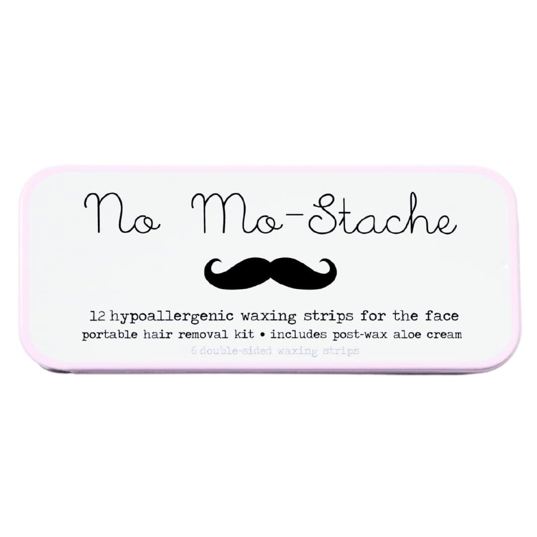No mo-stache No Mo-Stache Wax Strips for Hair Removal, 12 Count - Hypoallergenic All Skin Types - Facial Hair Removal For Women - Travel Friendly Wax Strips For Lip, Brows, Chin, Face + Post Wax Aloe Cream