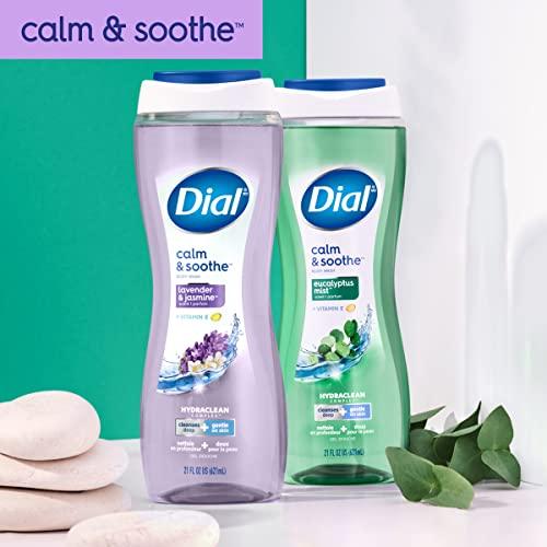 Dial Dial Body Wash, Calm & Soothe Lavender & Jasmine Scent, 32 fl oz (Pack of 2)