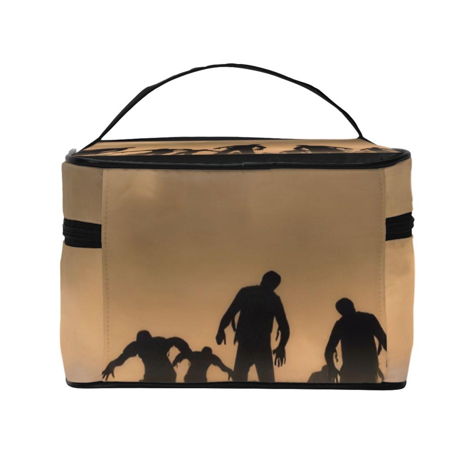 KAIWAL KAIWAL Many Zombie Portable Travel Portable Makeup Bag, Many Zombie Toiletries Bag, Cute Cosmetic Bags Unisex Daily Necessities Storage Bag
