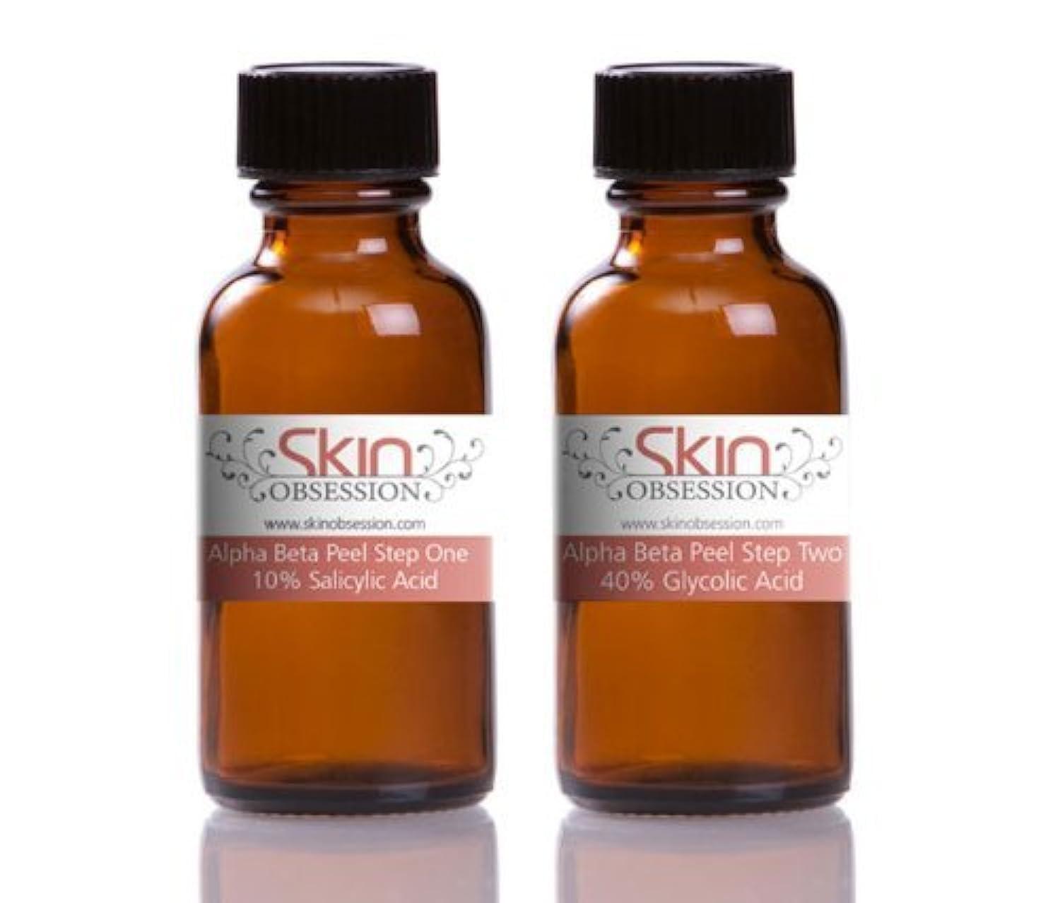 Skin Obsession Skin Obsession 40% 2 phase Combination Chemical Glycolic/Salicylic/lactic Peel for Acne, Fine Lines