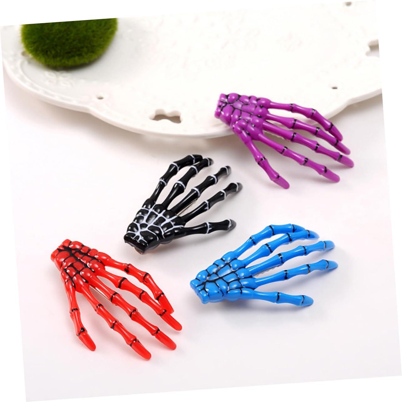 Didiseaon Didiseaon 6 Pcs Skeleton Hair Clip Creative Hair Women Hair Pin Hairclip Halloween Barrette Halloween Hair Clip Skeleton Barrette Women Hair Clip Hair Clips Miss Personality Headgear