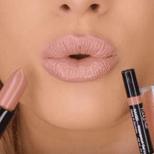 Pink Dust Warm Nude Lip Combo | Nude Lipstick | Liquid Lipstick & Lip Liner Combo Set | Smooth Lipliner Lipgloss and Lipstick Set | Lip Makeup Gifts for Women and Girls