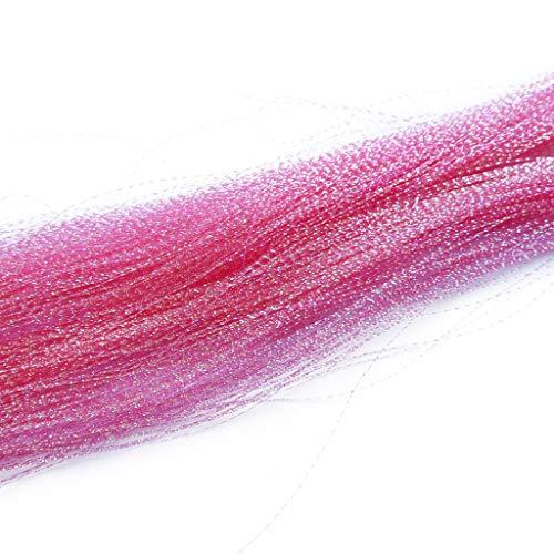 RemeeHi 28" Hair Tinsel Hair Streak Bling Hairpieces 300 Strands Sparkling Hair Tinsel Extensions-300s spiral ornage new