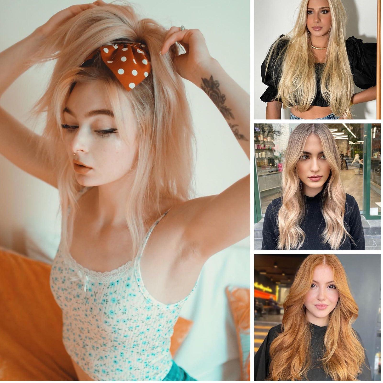 RIBONI U Tip Hair Extensions Human Hair Pre Bonded Keratin Fusion Nail U Tip Real Remy Human Hair Extension For Women 100 Strands 100G/Pack Light Brown 24Inch