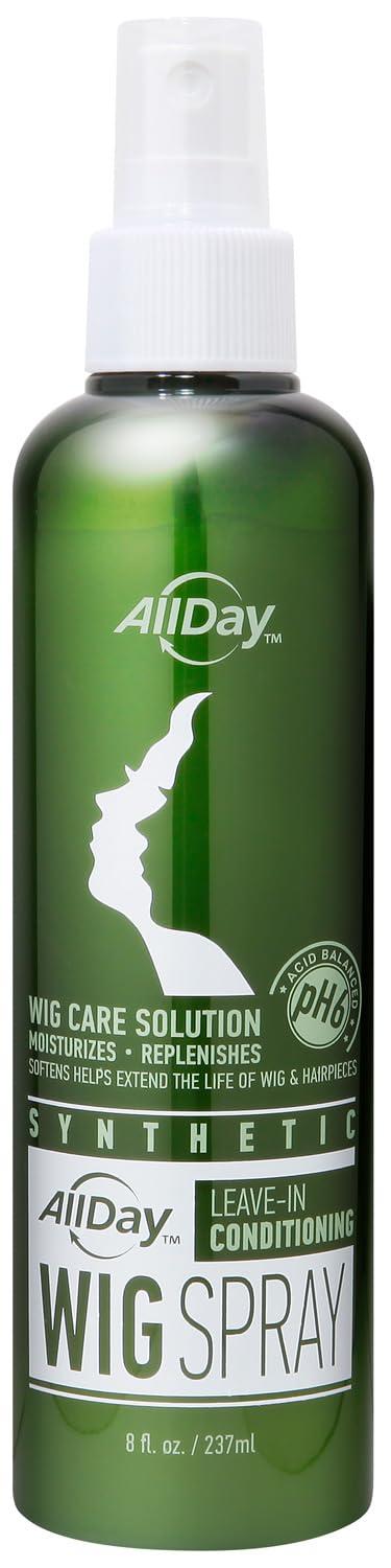 AllDay Locks AllDay Synthetic Wig Spray & Shampoo Bundle (8 oz Each) | Cleanse, Extend, Revitalize, Refresh, Soften, Hydrate, Detangle Wigs & Hairpieces | Grape Scent