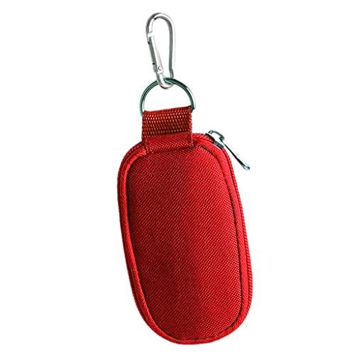 barenx barenx 2ml 10 Bottles Travel Essential Oils Storage Carrying Case Shockproof Holder - red