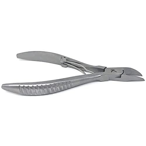wholehealthsupply KOHM Ingrown Toenail Clippers for Thick Nails - 5" Long KP-700 Heavy Duty Stainless Steel Toe Nail Nippers Tool for Men, Women, Seniors & Adults - Professional Podiatrist Tool