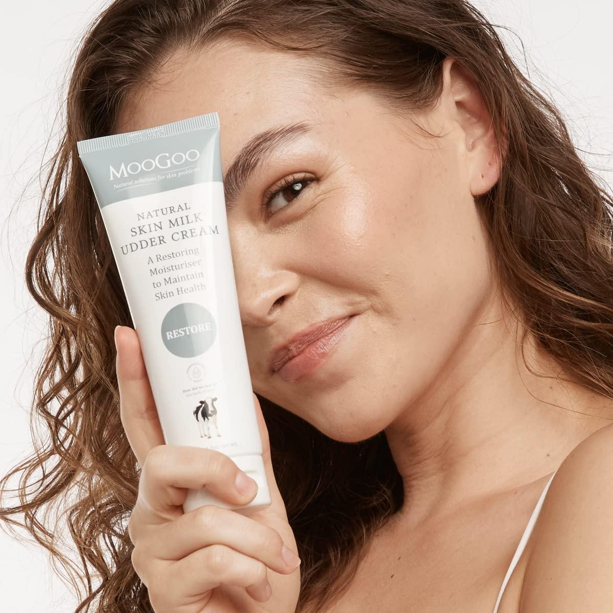 MooGoo MooGoo Natural Skin Milk Udder Cream - Lightweight Face & Body Moisturizer for Sensitive, Irritated, Dry or Itchy Skin, For All Ages Including Children, 120g/4.2oz.