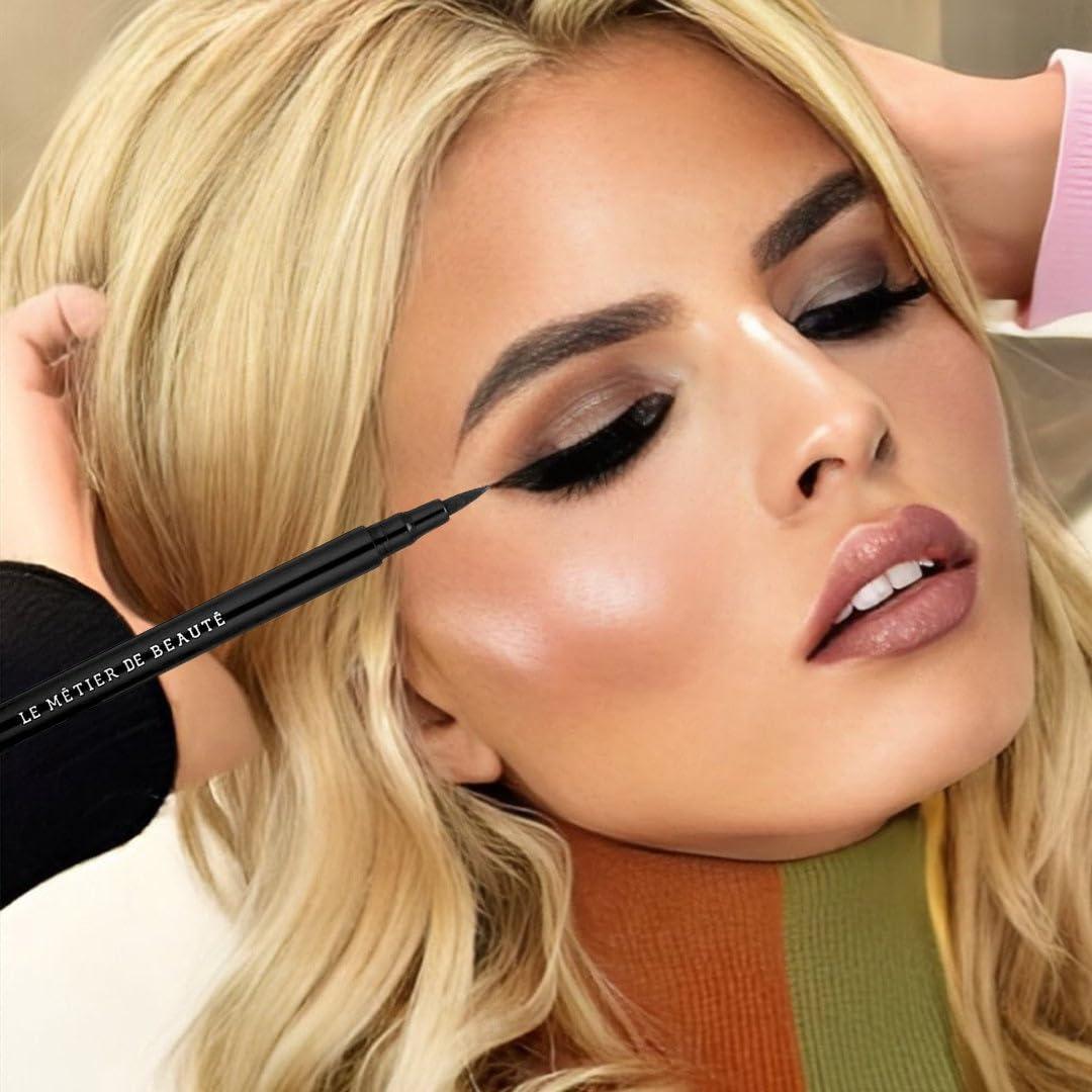 Le Metier De Beaute MTIER Precision Liquid Eyeliner for Effortless Definition (Noir)