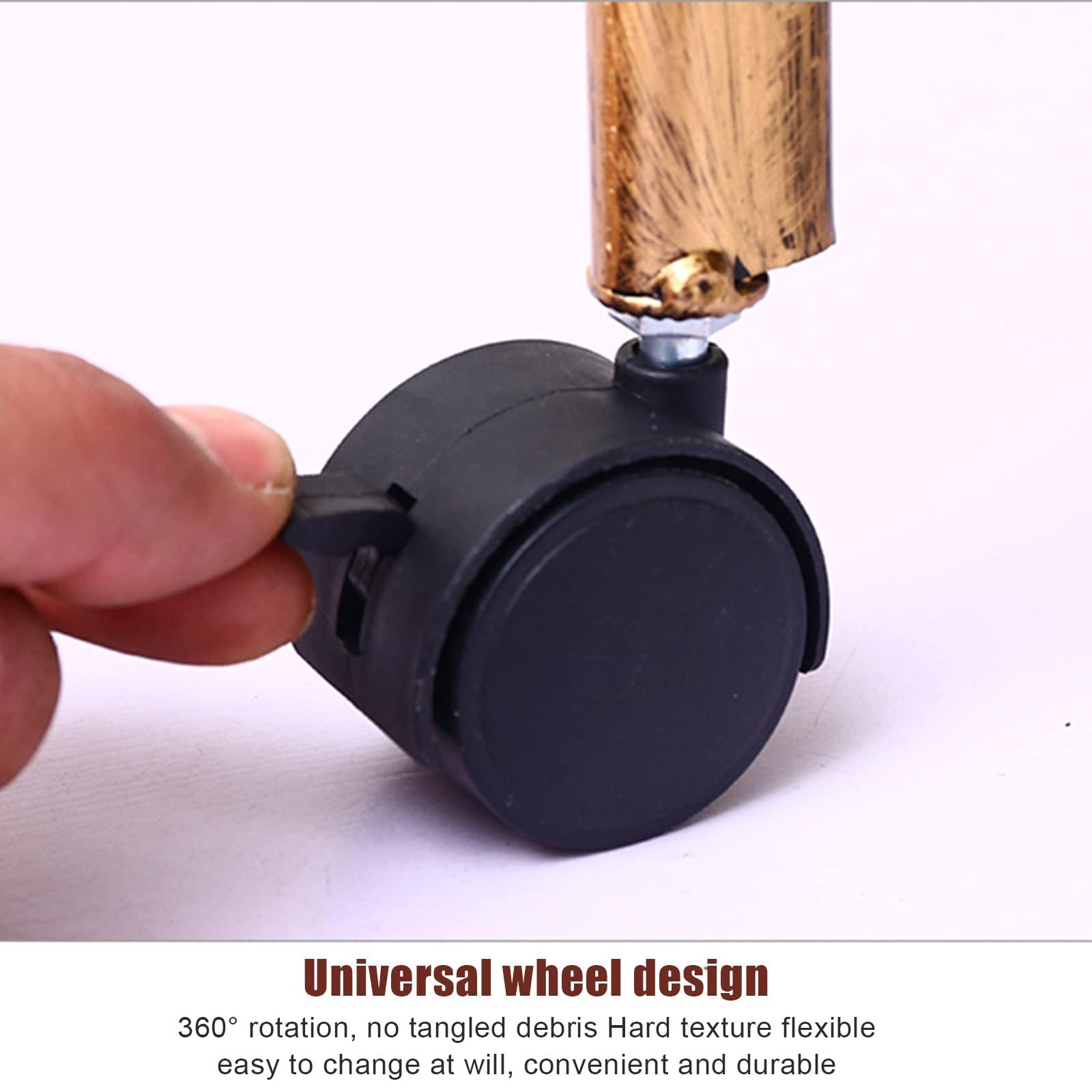 QQXX 4/5 Tier Beauty Salon Rolling Trolley Cart,Hair Salon Trolley Cart with Lockable Wheels,Stylist Hairdresser Storage Tool Carts for Office Home,Classic Salon Rolling Storage Trolley(4 Tiers, Gold)