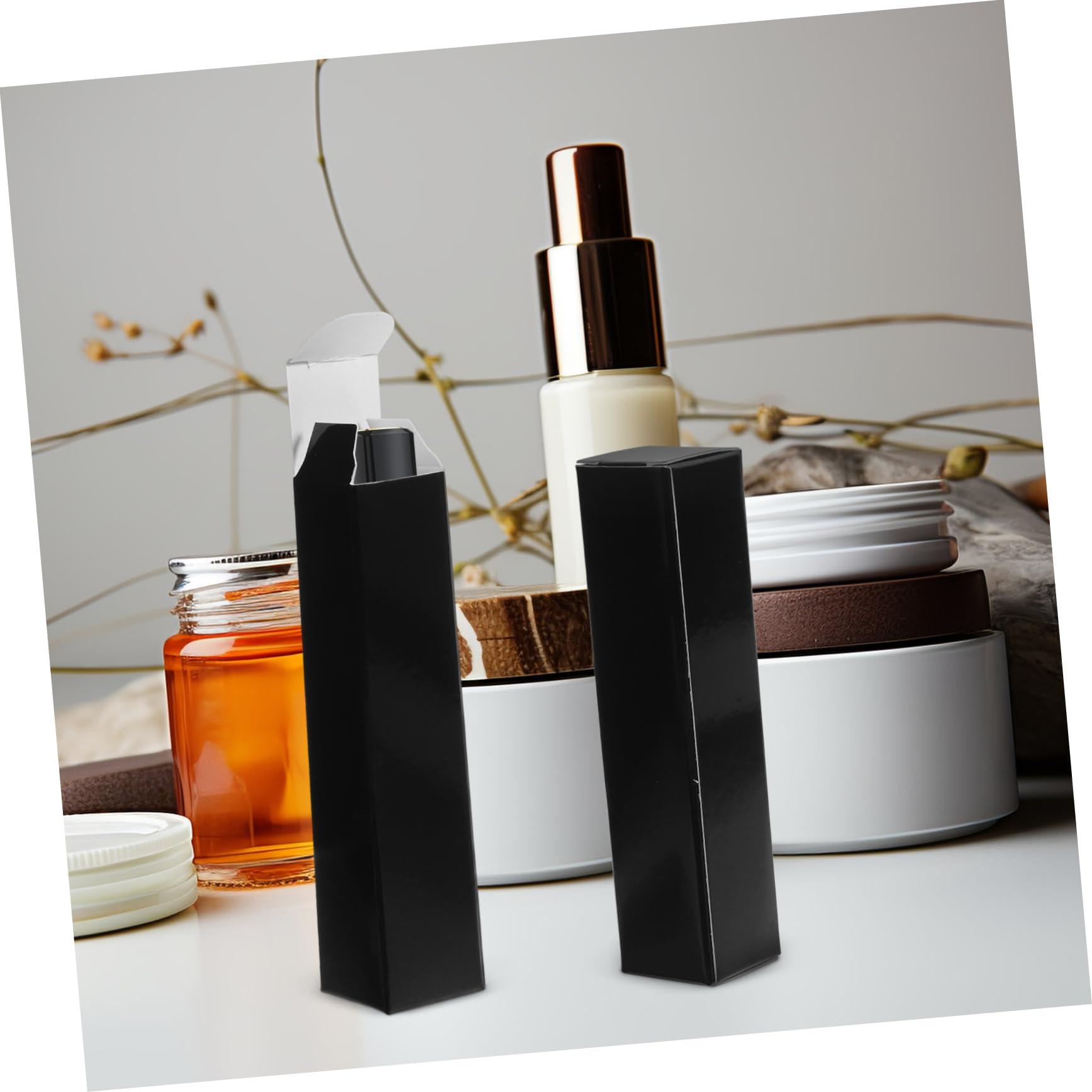 Beatifufu Beatifufu 15pcs Boxes Lipstick Box Lipstick Case Black Lip Gloss Lip Glitter Lip Tint Lip Gloss Tubes Paper Lip Gloss Storage Containers Lipstick Container Lip Gloss Packaging Boxes