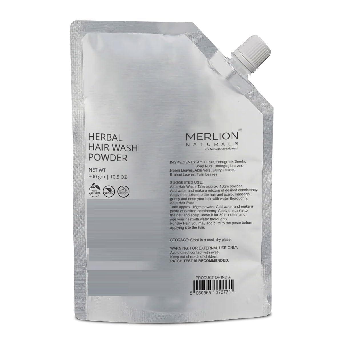 NinthAvenue Basics SS Hair Wash Powder 300gm with Amla, Fenugreek and 7 Herbs | Natural Shampoo Powder