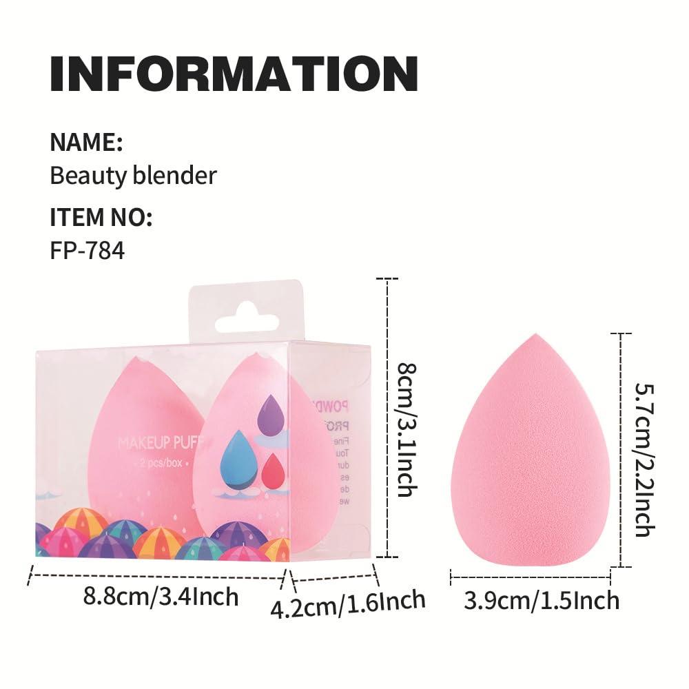 NinthAvenue Basics Makeup Sponge Blenders Sponges Egg Shaped Blending Sponge Foundation Applicator Cosmetic Sponges Makeup Sponges for Foundation, Liquid, Cream and Powder Blender (pingk,gourd)