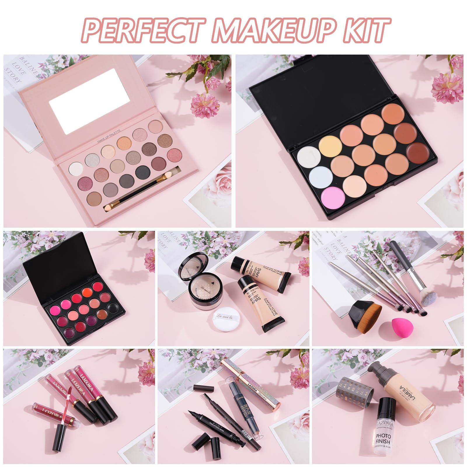 venshun All-in-One Makeup Kit - Multi-Purpose Eyeshadow Palette, Concealer & Foundation - Portable Women's Full Makeup Kit