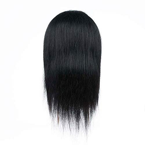 JTKDL JTKDL Mannequin Head Hair Styling Training Head Manikin Cosmetology Doll Head Synthetic Fiber Hair Hairdressing Training Model Mannequin Head with Human Hair