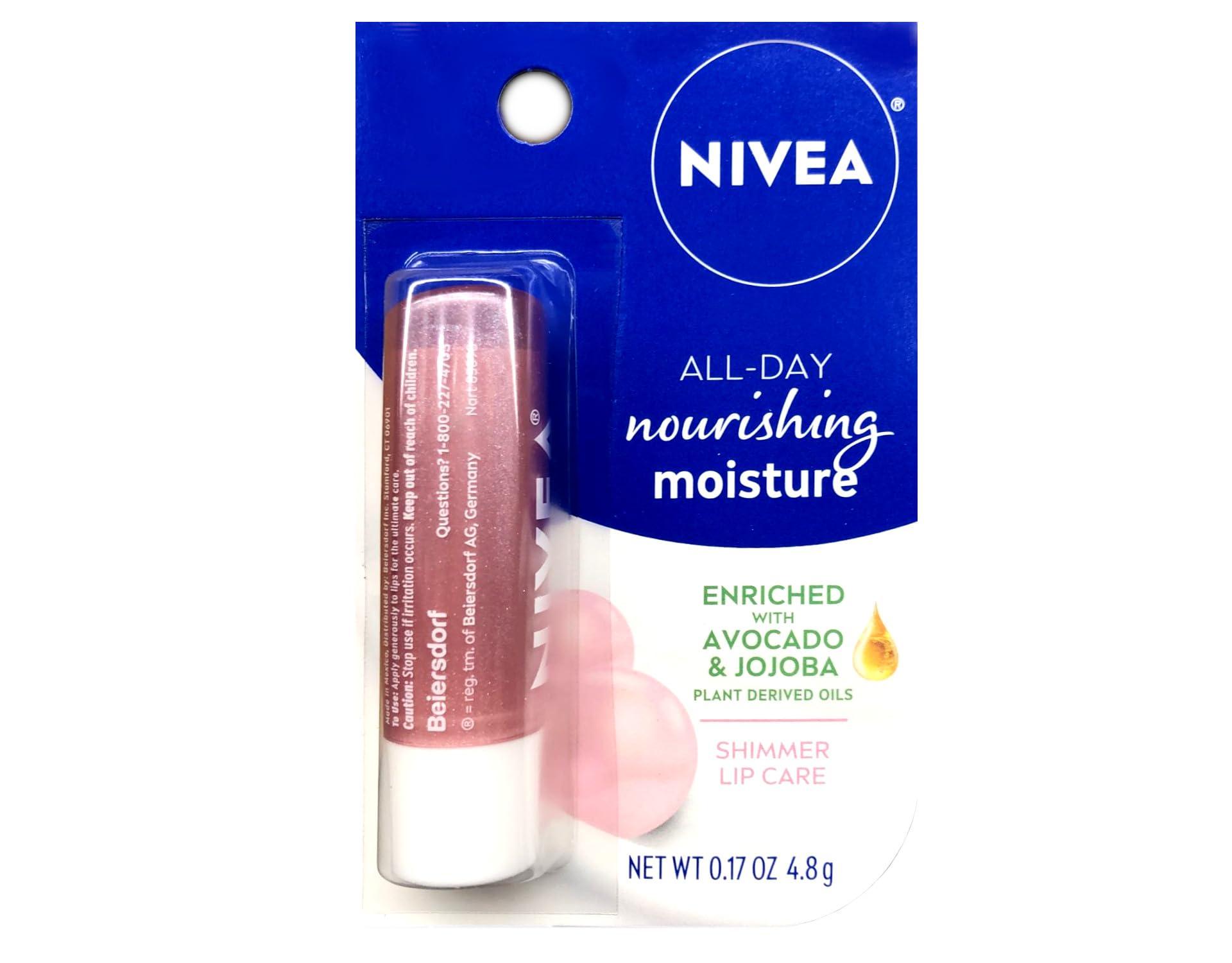 NIVEA Nivea Shimmer Lip Balm Nivea Shimmer Lip Balm (Pack of 2)