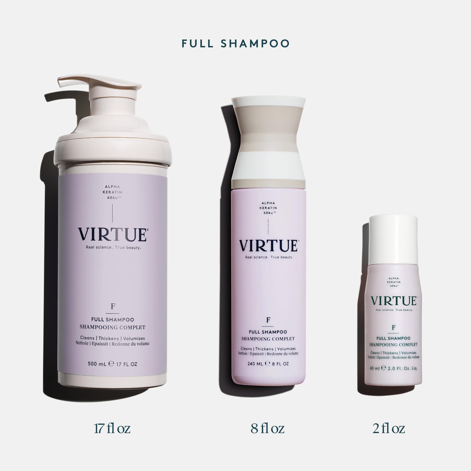 VIRTUE VIRTUE Full Sulfate Free Volumizing Shampoo Thickens Hair, Safe for All Hair Types, Color Safe