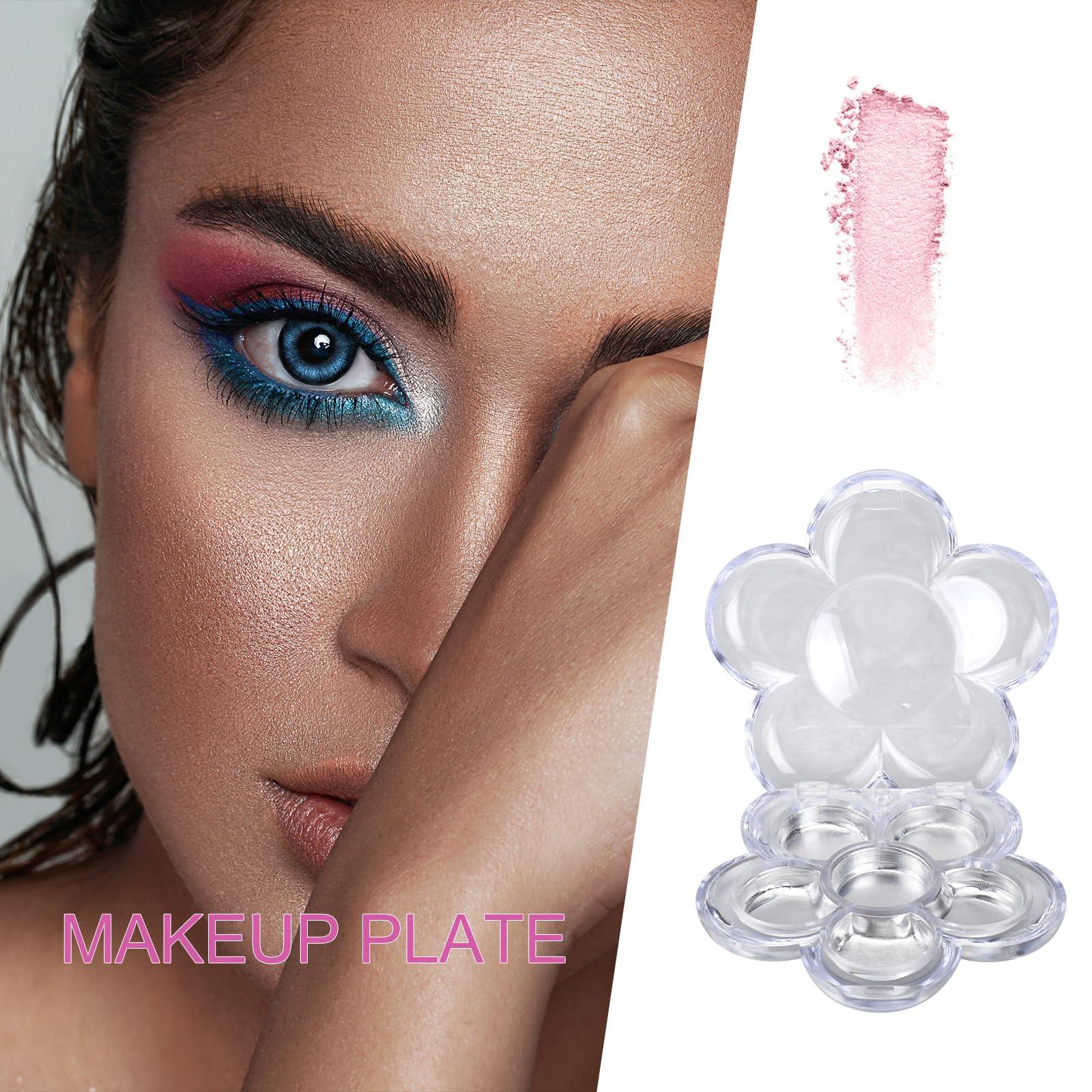 Beaupretty Beaupretty 8PCS Clear Empty Eyeshadow Palette Makeup Organizer Eyeshadow Storage Box Case Lipstick Pigment Palette Tray