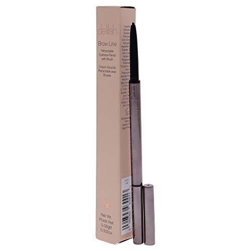 Delilah delilah - Retractable Eye Brow Pencil with Brush - Sable - Long-Lasting Defined Brows - Slim Shaped - All Day Wear - Vegan - Paraben Free - 0.002 Oz