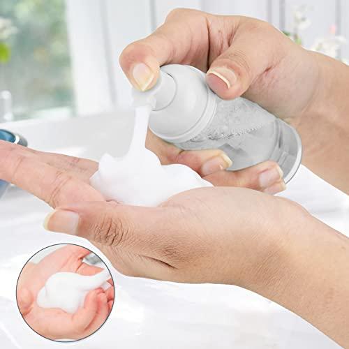 owlyee 2oz Foam Pump Bottle (30PCS) Empty Travel Foaming Dispenser for Hand Soap, Lash Cleanser, Shampoo (60ml, Clear