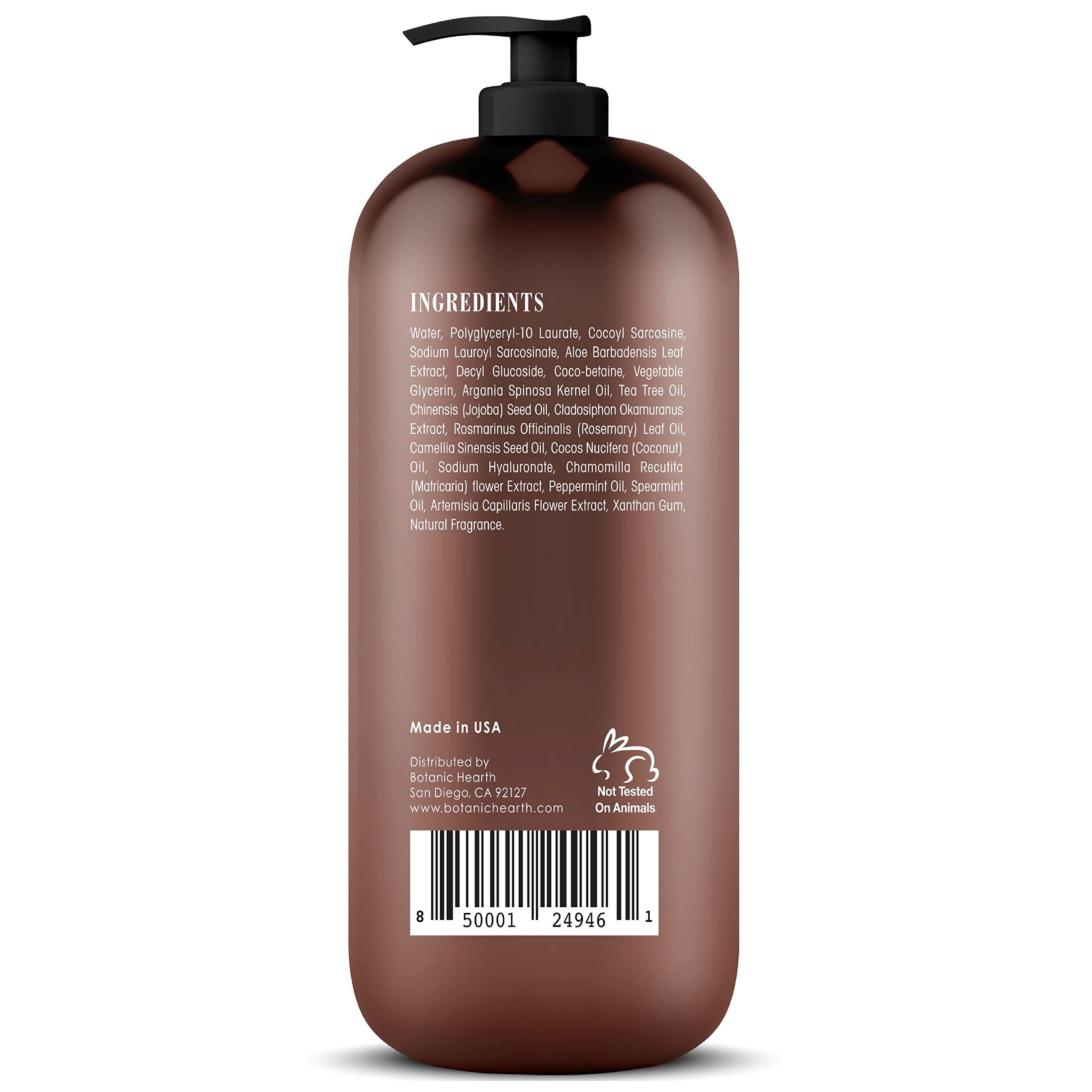 Botanic Hearth Botanic Hearth Tea Tree Liquid Hand Soap - Sulfate Free Formula - Multi Purpose Hand Wash with Aloe Vera and Premium Grade Tea Tree Oil, Pump Dispenser - 16 fl oz