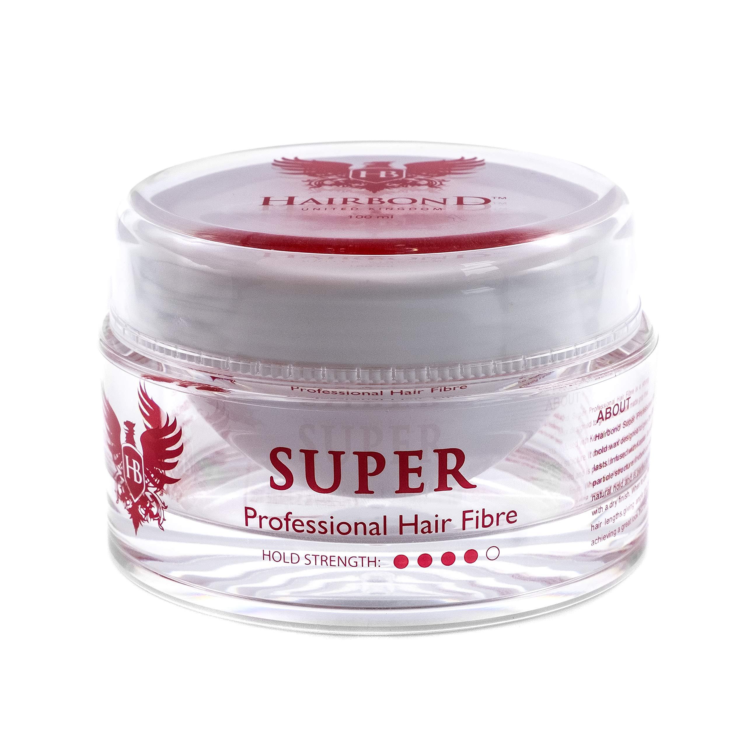 HB HAIRBOND UNITED KINGDOM Hairbond United Kingdom Super Professional Hair Fibre (100ml) mens premium hair wax STRONG HOLD and EXTRA MATTE!!