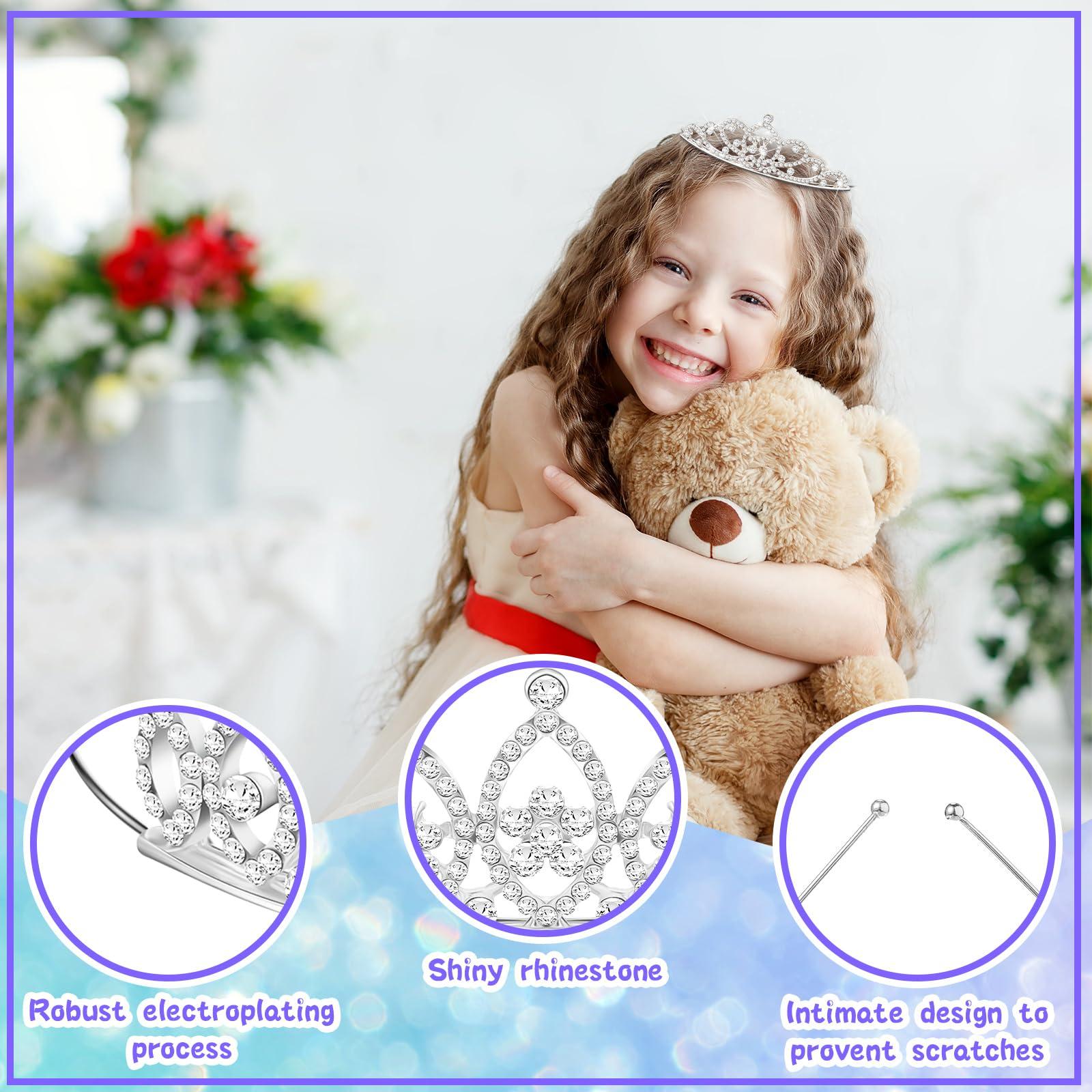 Jexine Jexine 96 PCS Tiara Bulk for Girl Princess Tiaras Crowns Rhinestone Crown Party Accessories Crystal Tiaras Headband for Girl (Classic Style)