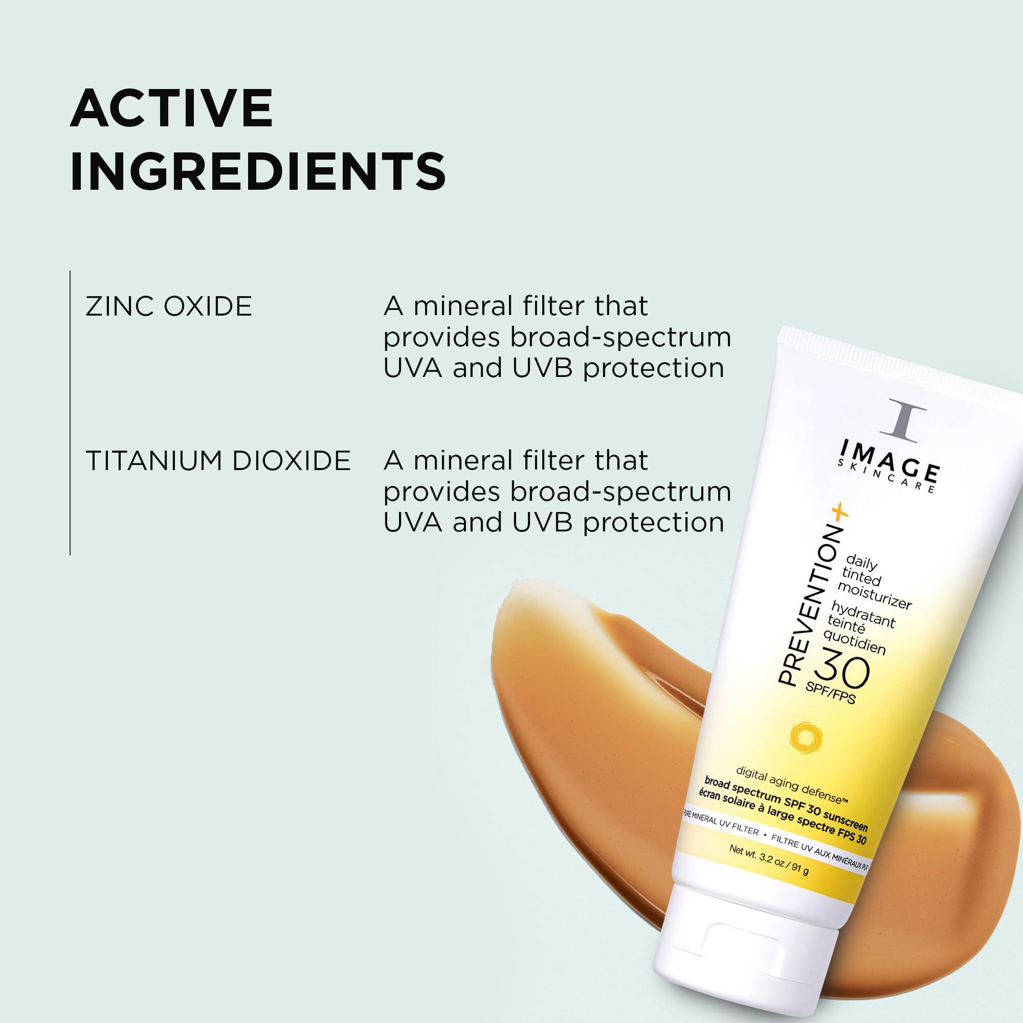 IMAGE Skincare IMAGE Skincare, PREVENTION+ Daily Tinted Moisturizer SPF 30 Sunscreen, No White Cast, Amazon Exclusive, 3.2oz