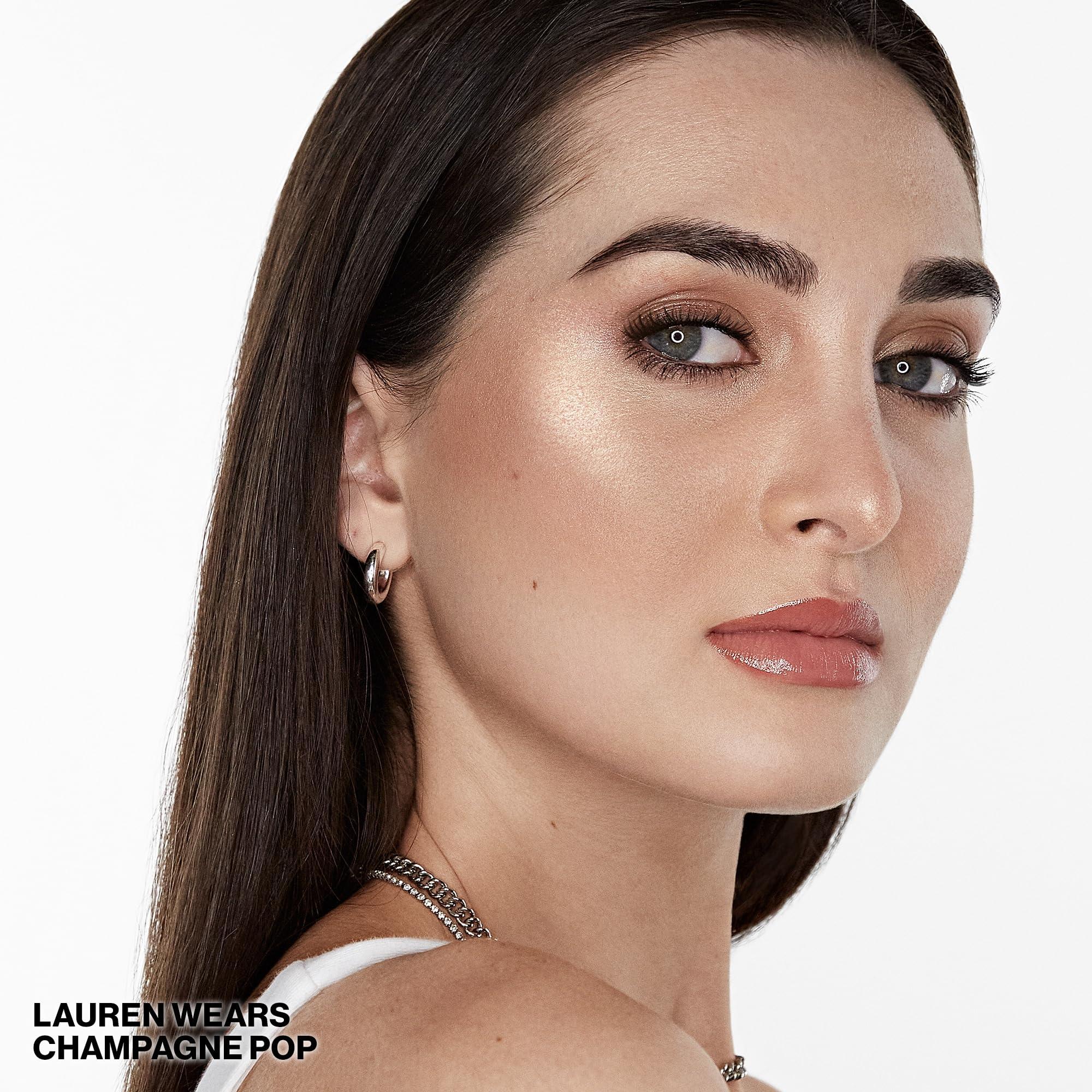 Smashbox Smashbox X BECCA Shimmering Skin Perfector Pressed Highlighter | Luminous Glow + Buildable, 0.09 Ounce, Champagne Pop Mini