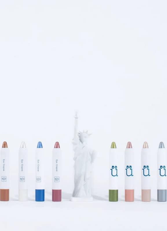 M2U NYC M2U NYC Eye Crayon, Eyeshadow Stick, Shimmer Cream Eyeshadow Pencil Crayon, Eye Brightener Stick Highlighter Makeup, Pro & Long Lasting Eyeshadow Stick (Champagne)