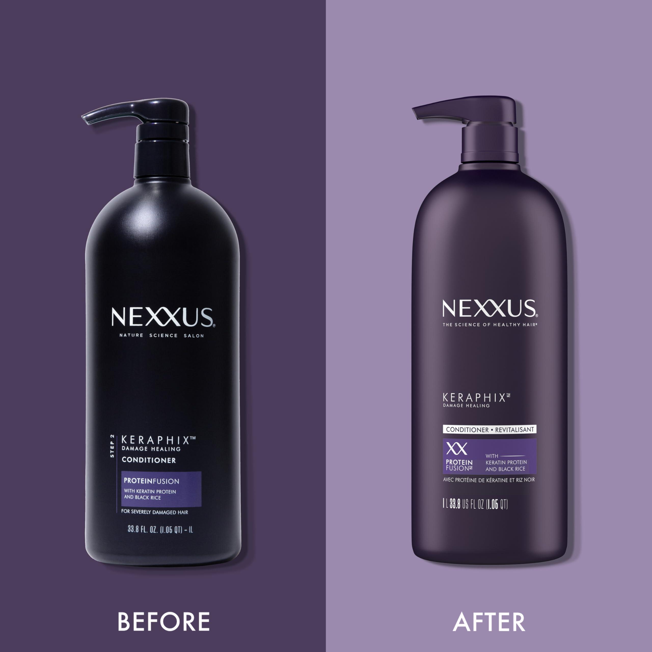 Unilever Nexxus Keraphix ProteinFusion Conditioner with Keratin Protein and Black Rice Conditioner for Damaged Hair 33.8 oz